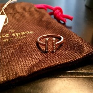 Kate Spade Rose Gold Dainty Sparklers Ring